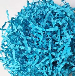 Хартиени ленти за декорация  гофрирани - Синьо