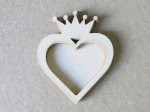 Шейкър заготовка - Малко сърце с корона