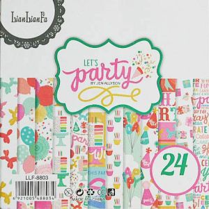 Комплект дизайнерска хартия - Let's Party BIRTHDAY - 24 листа