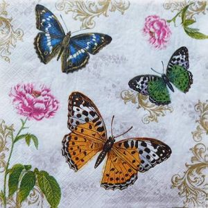 Салфетка Butterflies on flower SLOG 052801