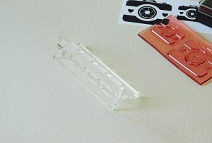 Акрилно блокче за силиконови печати - 7,00 х 2,00  см