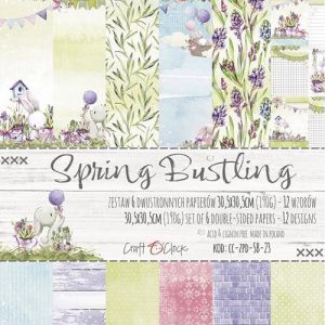 Комплект дизайнерска хартия - Spring Bustling - 6 листа
