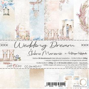 Комплект дизайнерска хартия - WEDDING DREAM - 24 листа