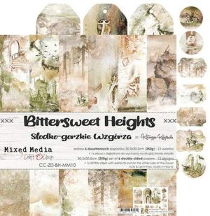 Комплект дизайнерска хартия - Bittersweet Heights - 24 листа