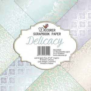 Комплект дизайнерска хартия - DELICACY - 18 листа