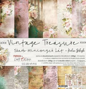 Комплект дизайнерска хартия - VINTAGE TREASURE - 6 листа