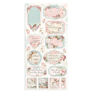 Комплект дизайнерска хартия - Pink Christmas - 10 листа