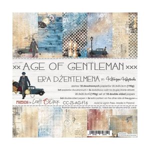 Комплект дизайнерска хартия - AGE OF GENTLEMAN - 18 листа