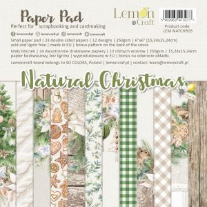 Комплект дизайнерска хартия - NATURAL CHRISTMAS - 24 листа