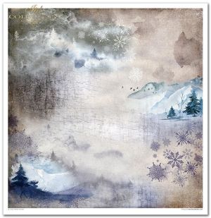 Дизайнерска хартия - Winter animals - 10 листа