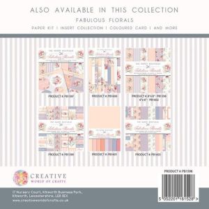Комплект дизайнерска хартия - Fabulous Florals - 36 листа