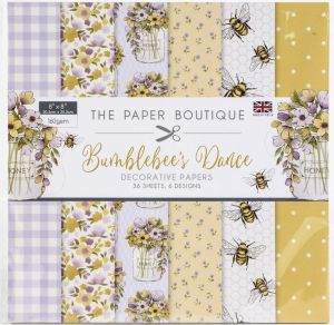Комплект дизайнерска хартия - Bumblebee's Dance- 36 листа