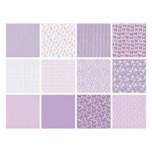 Комплект дизайнерска хартия - Shades Of - Lilac - 36 листа