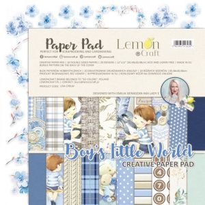 Комплект дизайнерска хартия - BOY'S LITTLE WORLD Creative Paper Pad - 10 листа