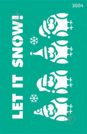 Шаблон самозалепващ - Let it Snow! - 13,00 x 20,00 cm 3004