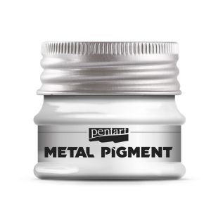 Метална пигментна пудра - сребро - 8гр.