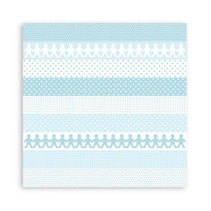Комплект дизайнерска хартия - BabyDream Blue - 10 двустранни листа