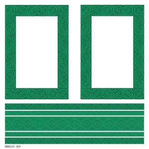 Дизайнерска хартия - Етно мотиви - Рамки  А5 - 1004