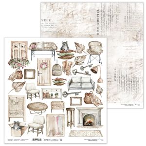Комплект дизайнерска хартия - Home sweet Home - 11 листа