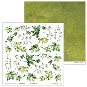 Комплект дизайнерска хартия - Leaves - 11 листа