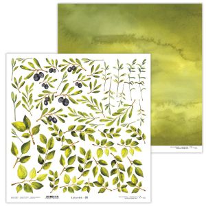 Комплект дизайнерска хартия - Leaves - 11 листа