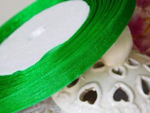 Панделка Органза - Детелина зелено - 45 м. - 0.60 см