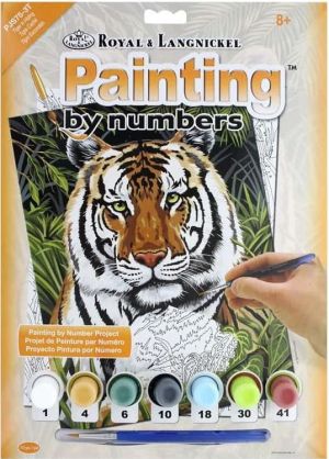  Рисуване по номера - Tiger in Hiding