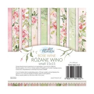 Комплект дизайнерска хартия - ROSE WINE - 24 листа