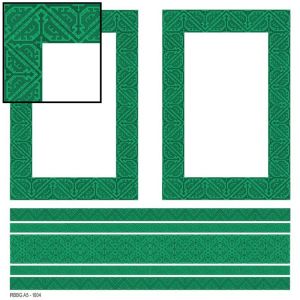 Дизайнерска хартия - Етно мотиви - Рамки  А5 - 1004