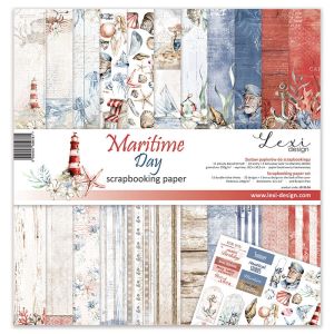 Комплект дизайнерска хартия - Maritime Day - 11 листа
