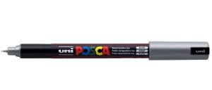 Posca PC-1MR - Ултра тънък перманентен маркер - Сребро - 0,7 mm