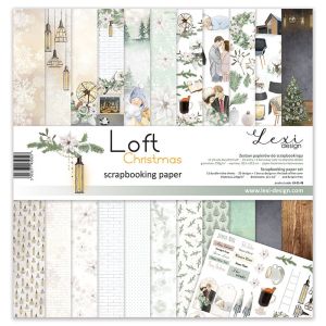 Комплект дизайнерска хартия - Loft Christmas - 11 листа