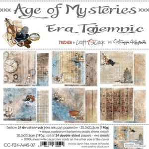 Комплект дизайнерска хартия - AGE OF MYSTERIES - 24 листа