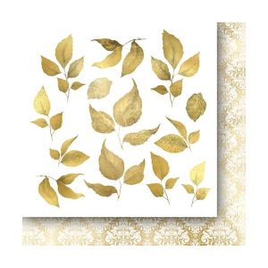 Комплект дизайнерска хартия - WOMAN IN GOLD FLOWERS - 24 листа