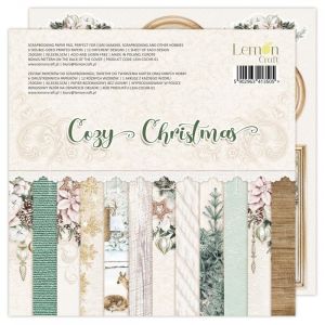 Комплект дизайнерска хартия - COZY CHRISTMAS - 6 листа