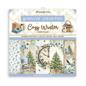 Комплект дизайнерска хартия - Cozy Winter - 10 двустранни листа