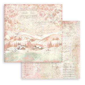 Комплект дизайнерска хартия - Background selection Sweet Winter - 10 двустранни листа