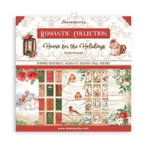 Комплект дизайнерска хартия - Home for the holidays - 10 двустранни листа