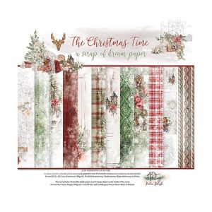 Комплект дизайнерска хартия - THE CHRISTMAS TIME - 24 двустранни листа