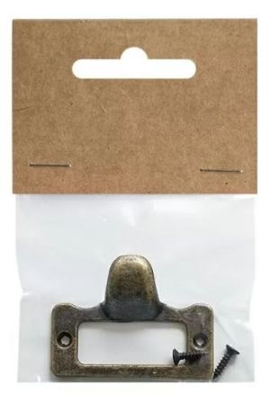 Обков Мини дръжка с табелка- 4,70 х 3,50 см