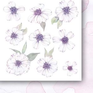 Комплект дизайнерска хартия - Beyond the Mist - FLOWERS -  24 листа