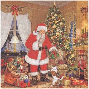 Салфетка Santa Claus Giving Presents SDGW 020301