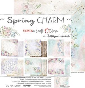 Комплект дизайнерска хартия - Spring Charm - 6 листа