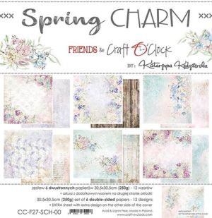 Комплект дизайнерска хартия - Spring Charm - 6 листа