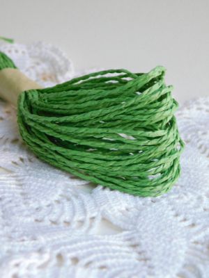 Хартиен шнур - Зелено - 20 м.