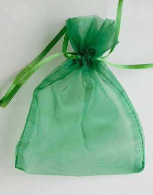 Подаръчна торбичка - Органза Зелено - 1 бр