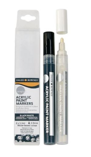 Акрилни маркери BLACK + WHITE- за всяка повърхност