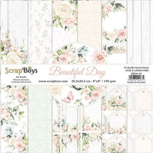 Комплект дизайнерска хартия - Beautiful Day - 12 листа
