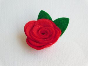 3D Роза от филц - 1 бр.