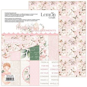 Комплект дизайнерска хартия - MUMS’S LOVE ELEMENTS - 12 листа